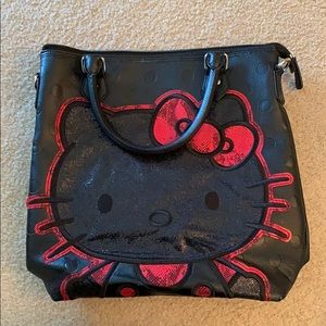 Black Hello Kitty loungefly bag